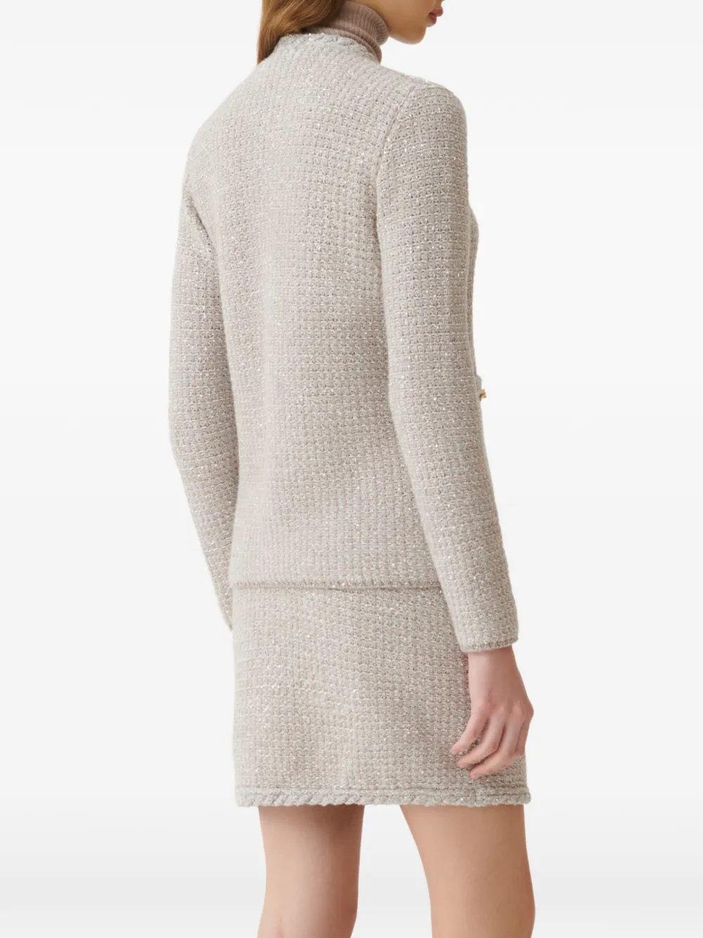 Fabiana Filippi Vest met pailletten Beige