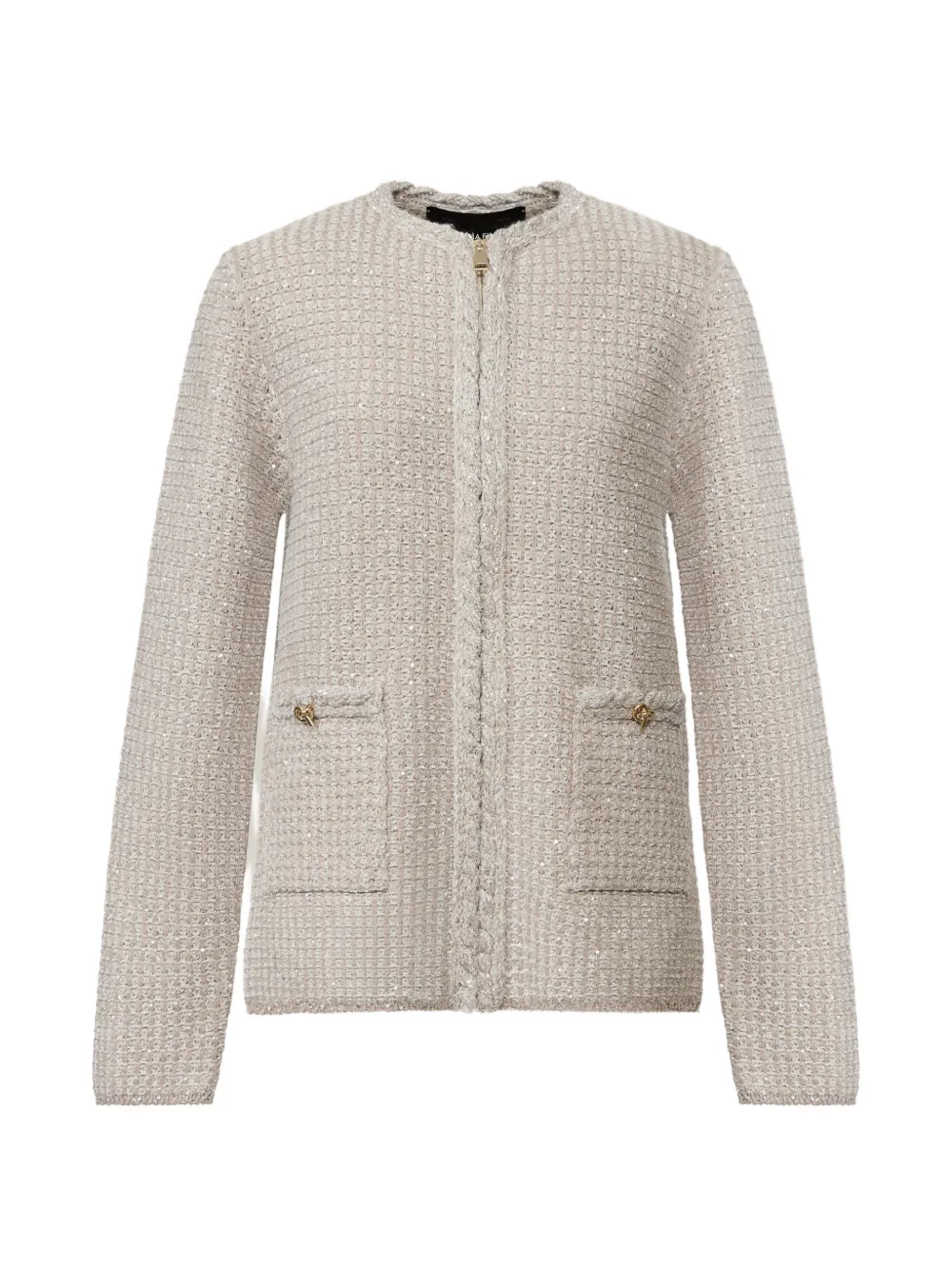 Fabiana Filippi sequin-embellished bouclé jacket - Toni neutri