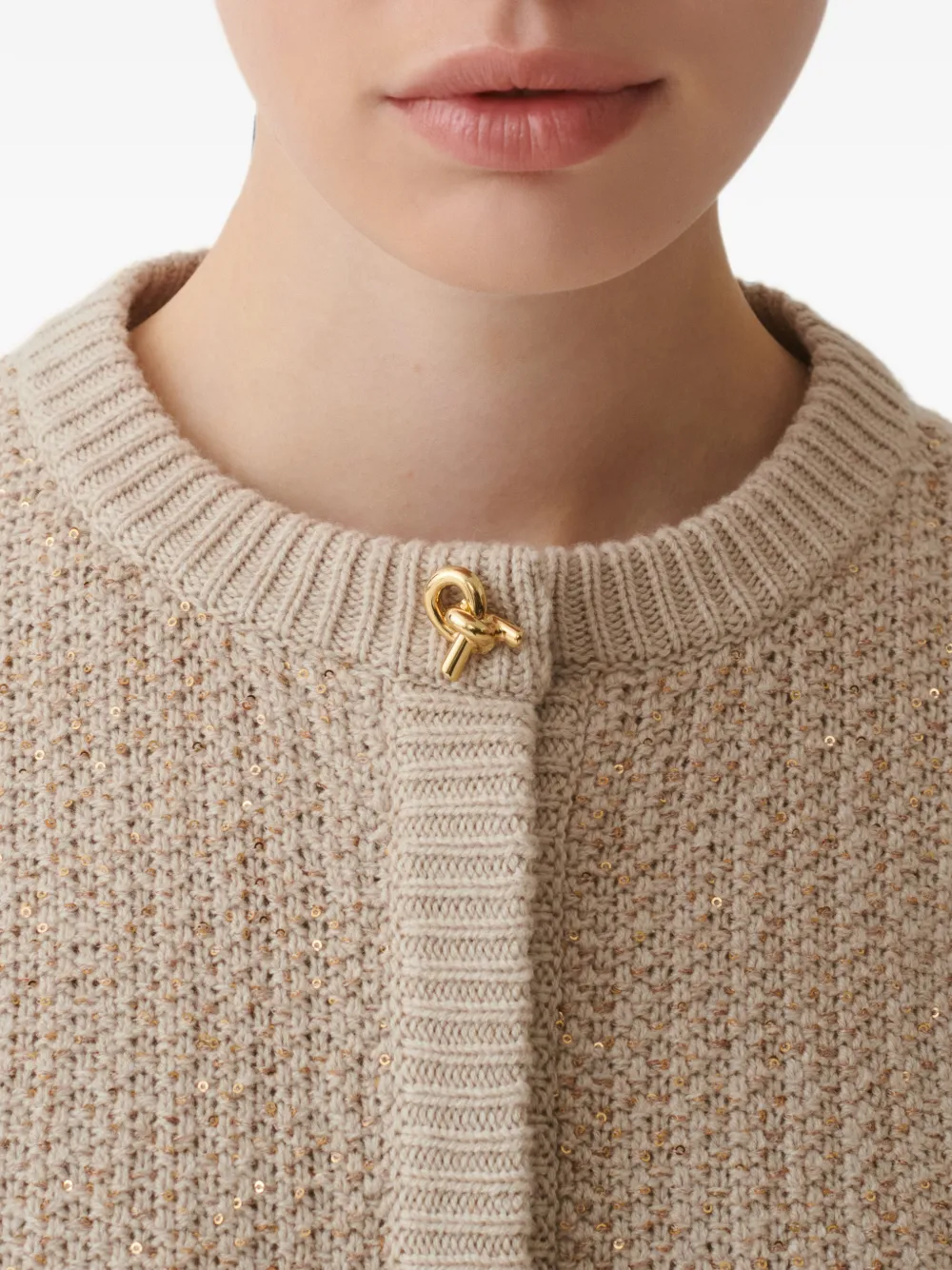 FABIANA FILIPPI スパンコール ニット Fabiana Filippi スパンコール セーター | ニュートラル | FARFETCH JP
