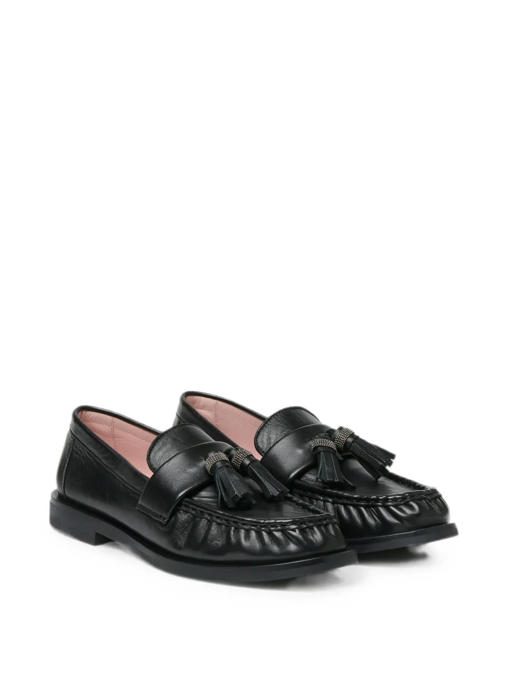 Fabiana Filippi tassel-detail loafer shoes Zwart