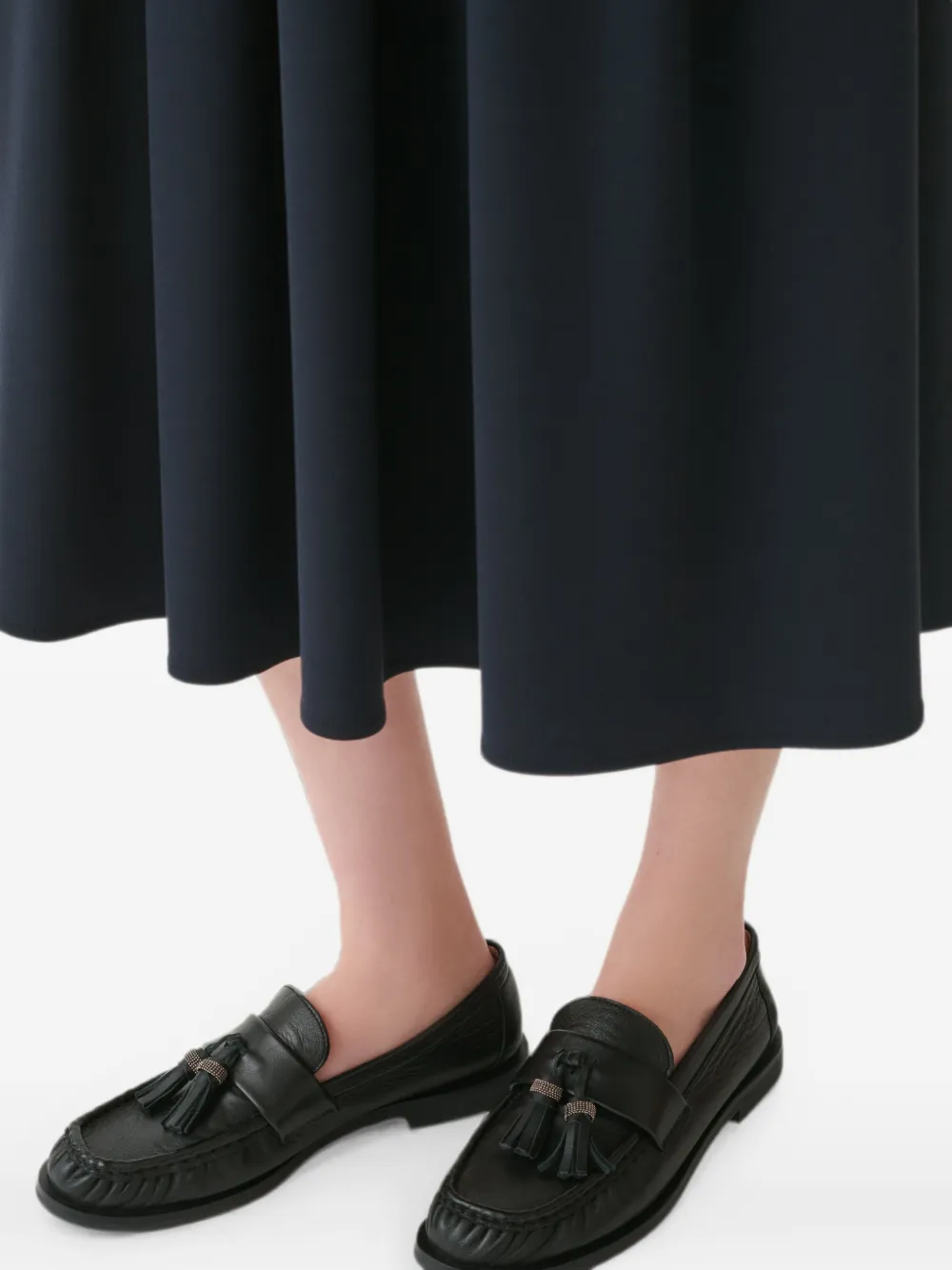 Fabiana Filippi tassel-detail loafer shoes Zwart