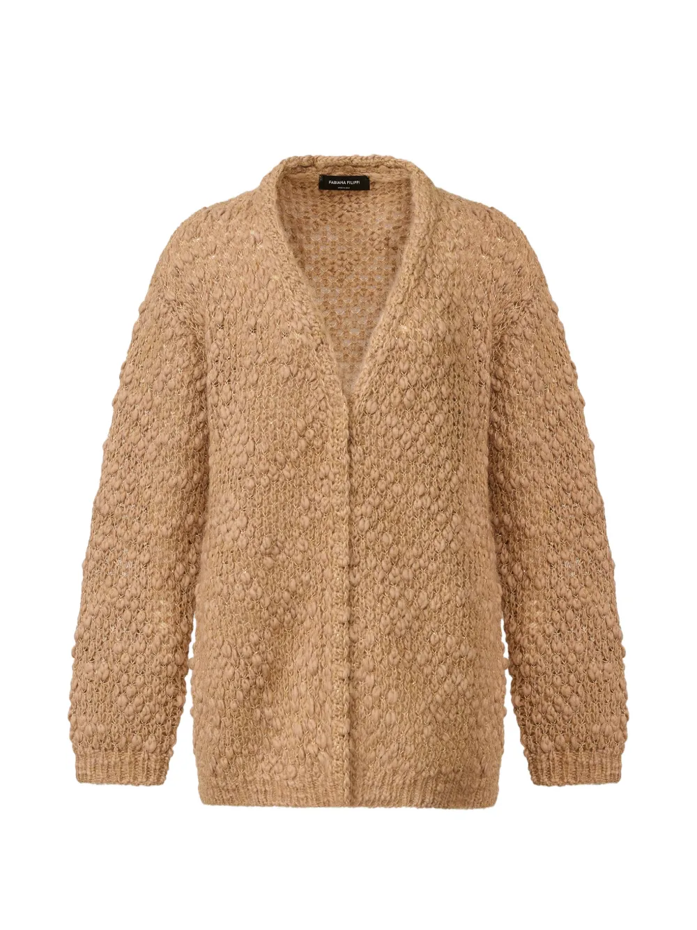 Fabiana Filippi open-knit sequin-embellished cardigan - Toni neutri