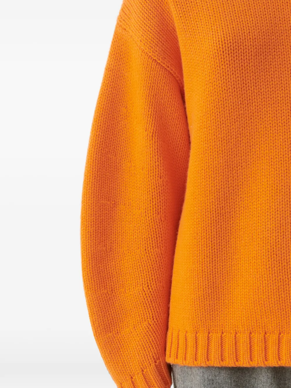 Fabiana Filippi Platinum trui met ronde hals en verlaagde schouders Oranje