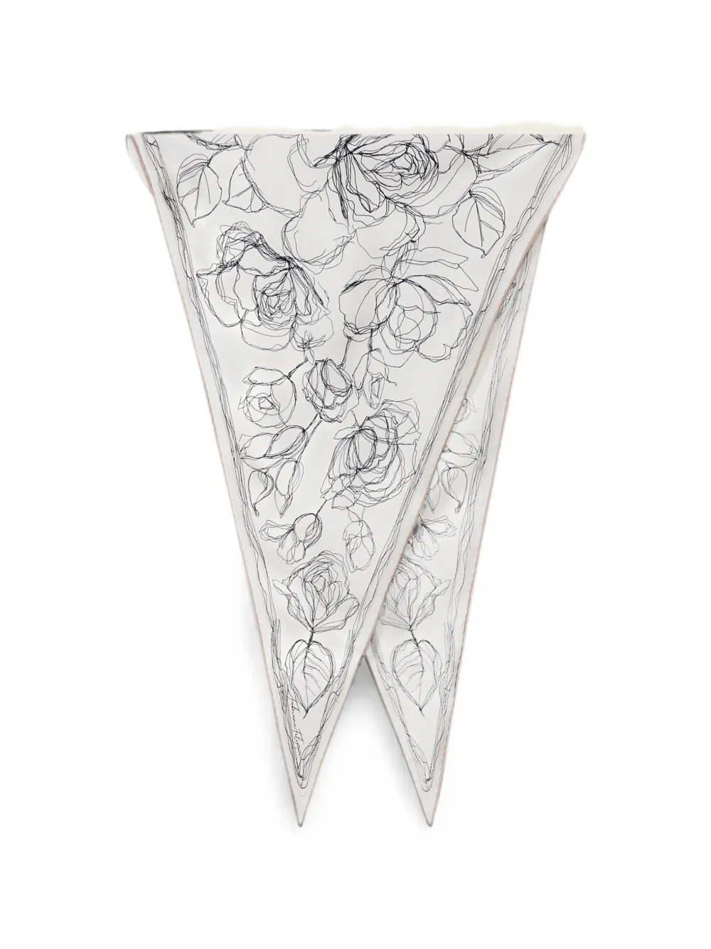 Fabiana Filippi floral-print silk scarf - Bianco