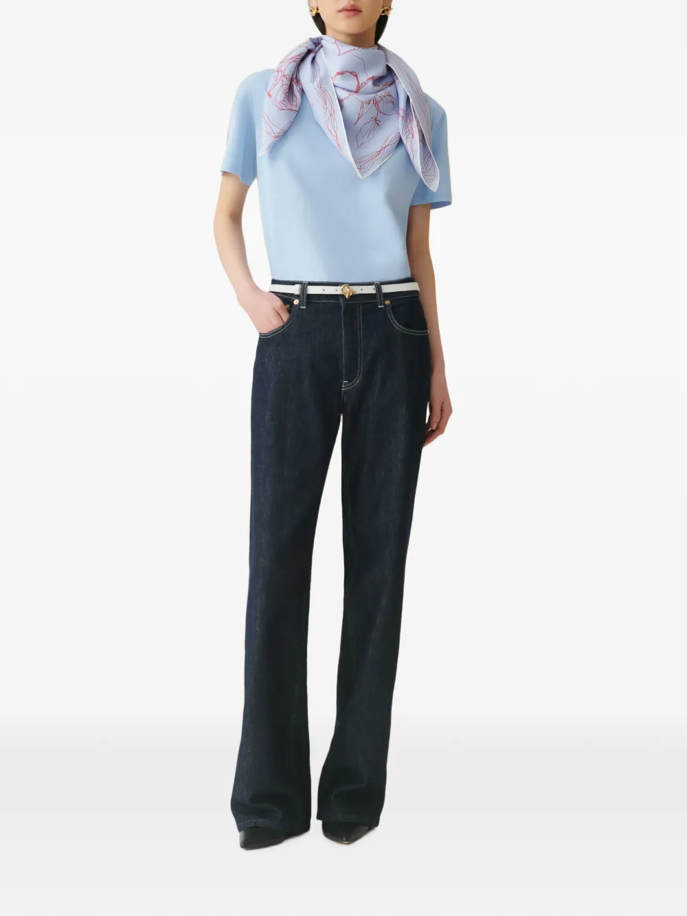 Fabiana Filippi Katoenen T-shirt Blauw