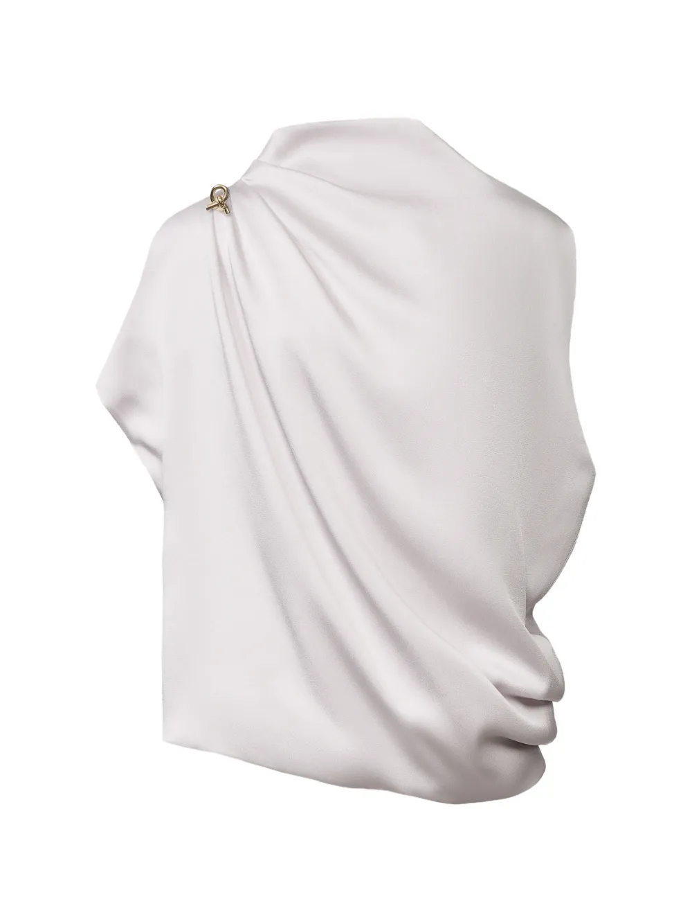 Fabiana Filippi draped-detail knot-embellished top - Pink