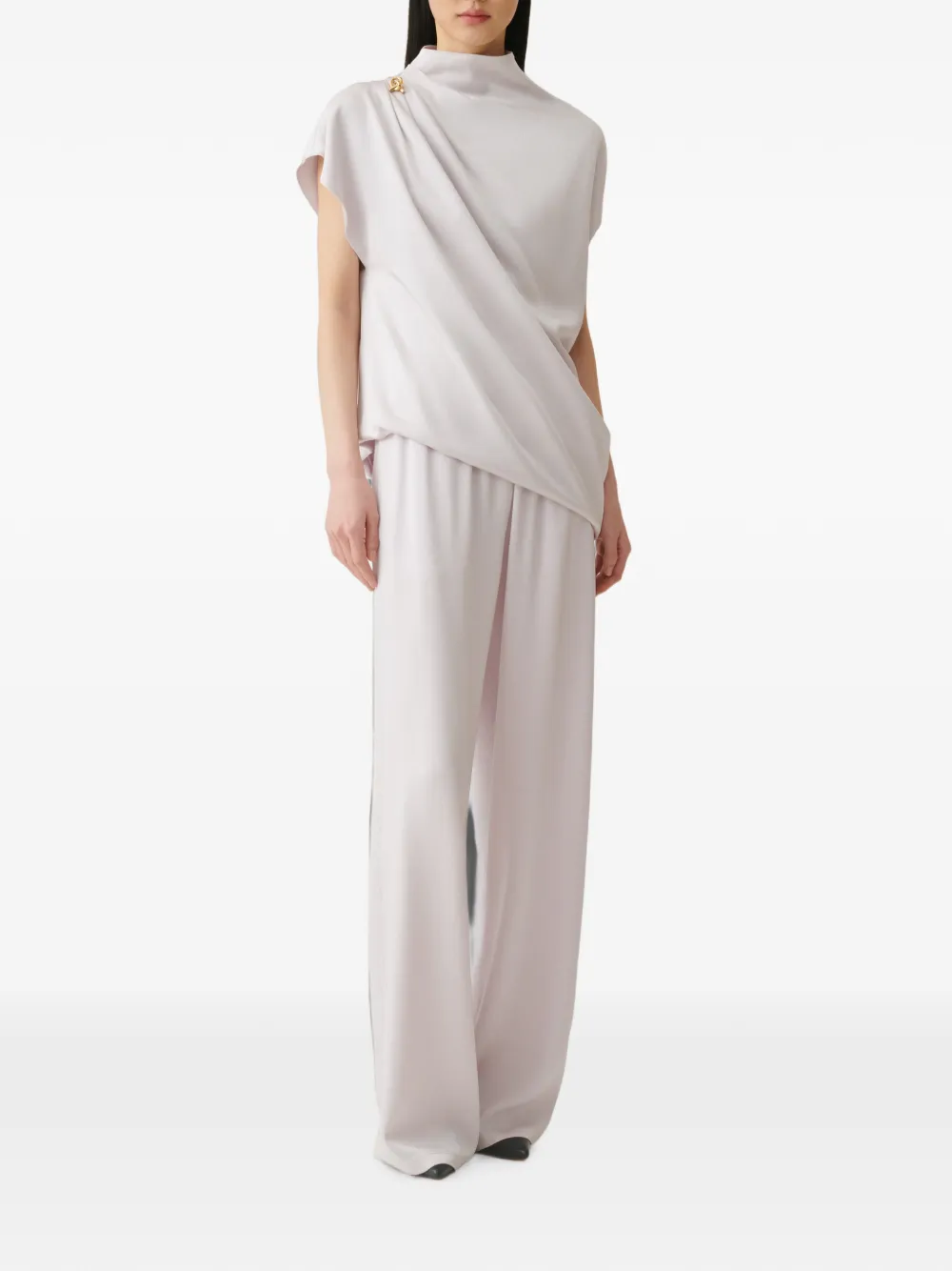 Fabiana Filippi Broek met elastische taille Roze