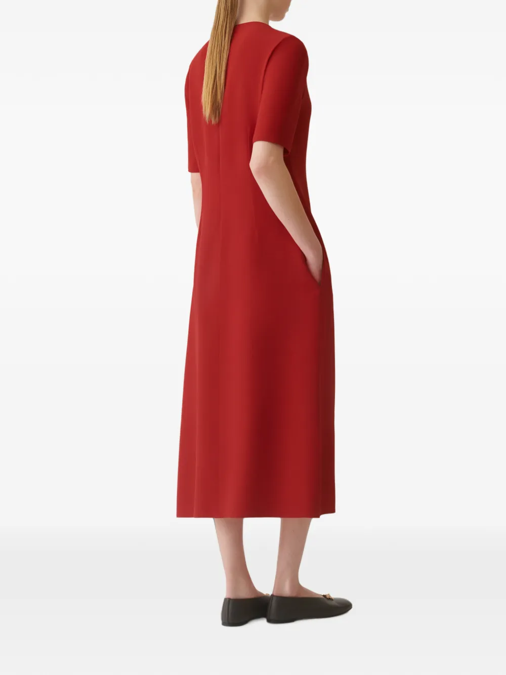 Fabiana Filippi Jurk met V-hals Rood