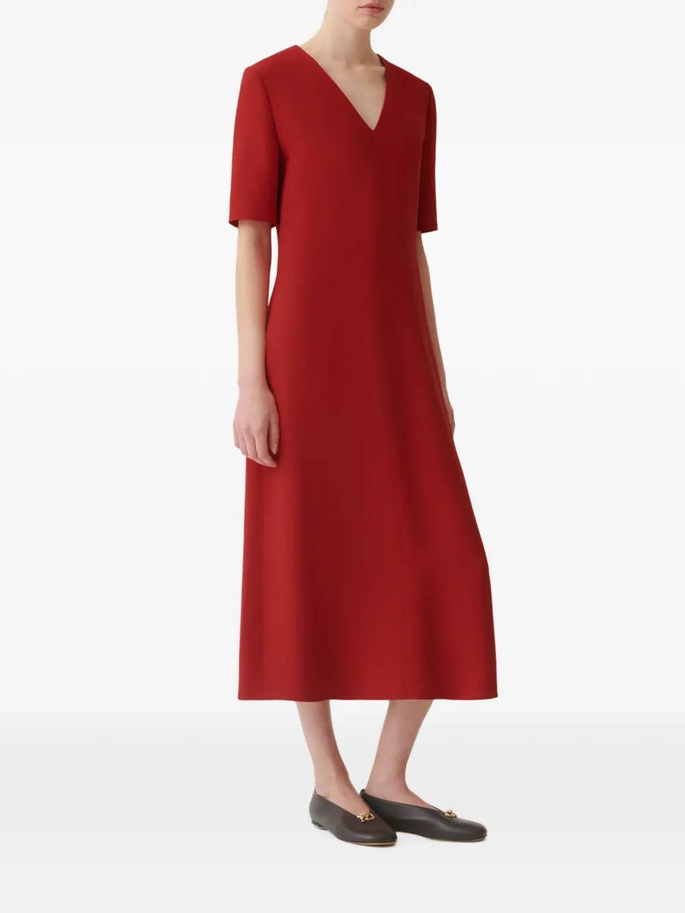 Fabiana Filippi Jurk met V-hals Rood
