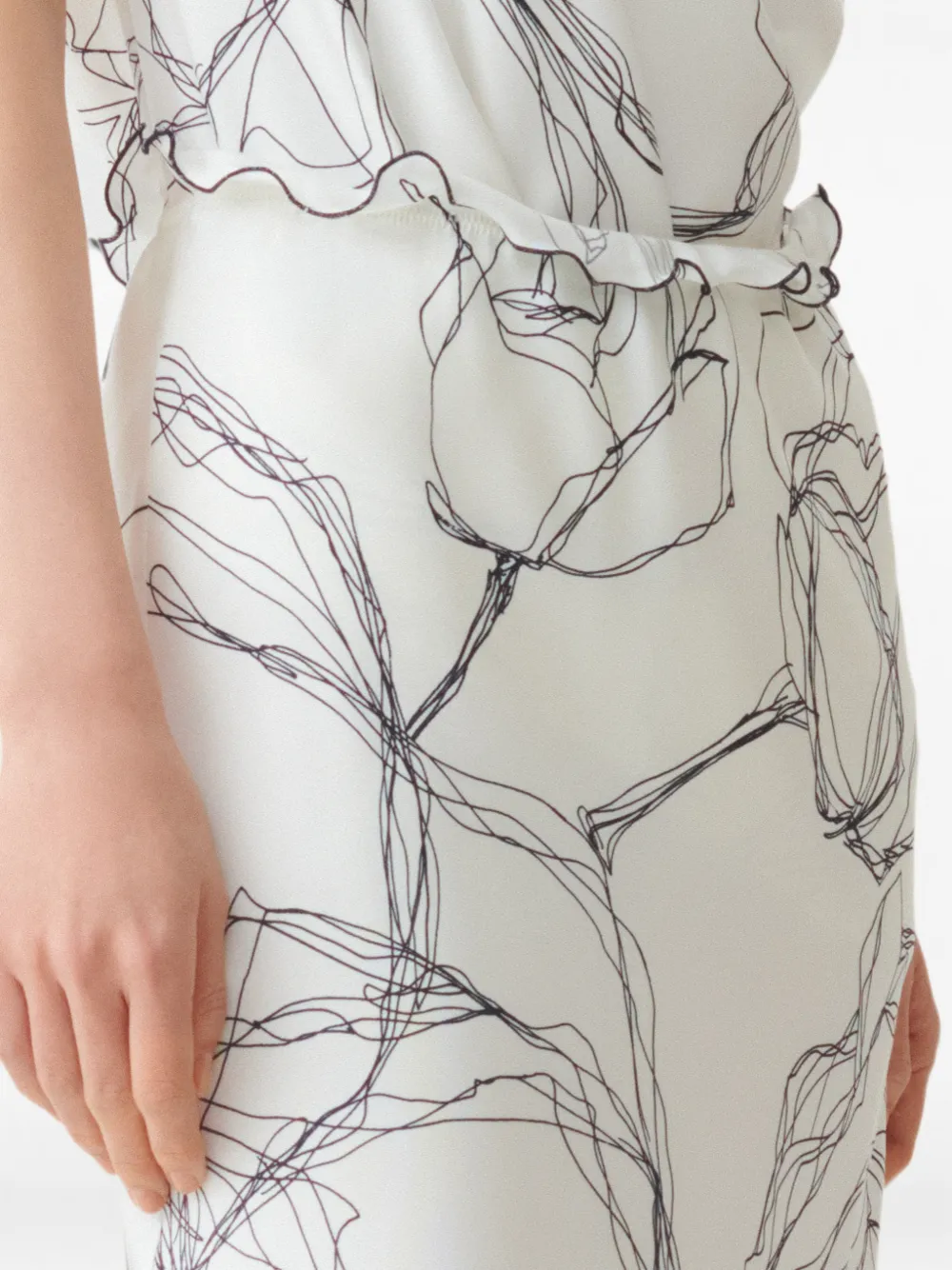 Fabiana Filippi Rok met ruches Wit