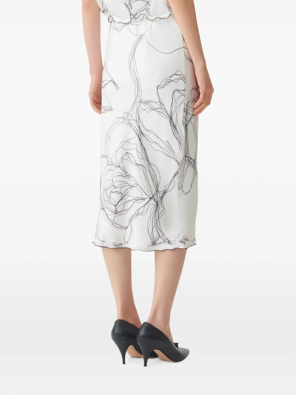 Fabiana Filippi Rok met ruches Wit
