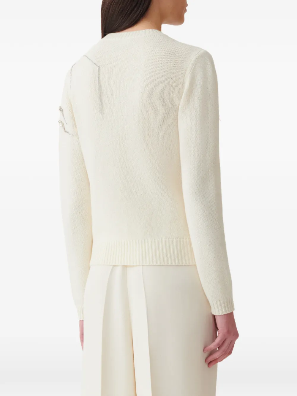 Fabiana Filippi Platinum vest verfraaid met kristallen Beige