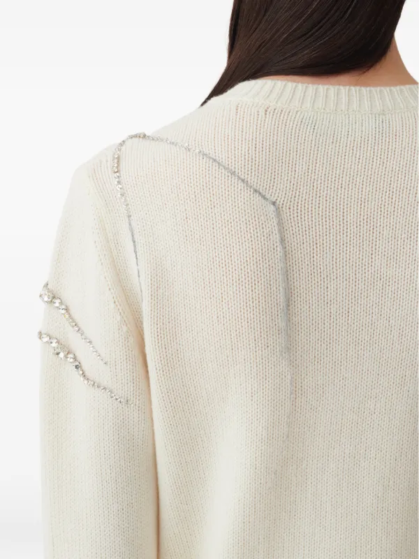 Fabiana Filippi Embellished button-up Cardigan | Neutrals | FARFETCH