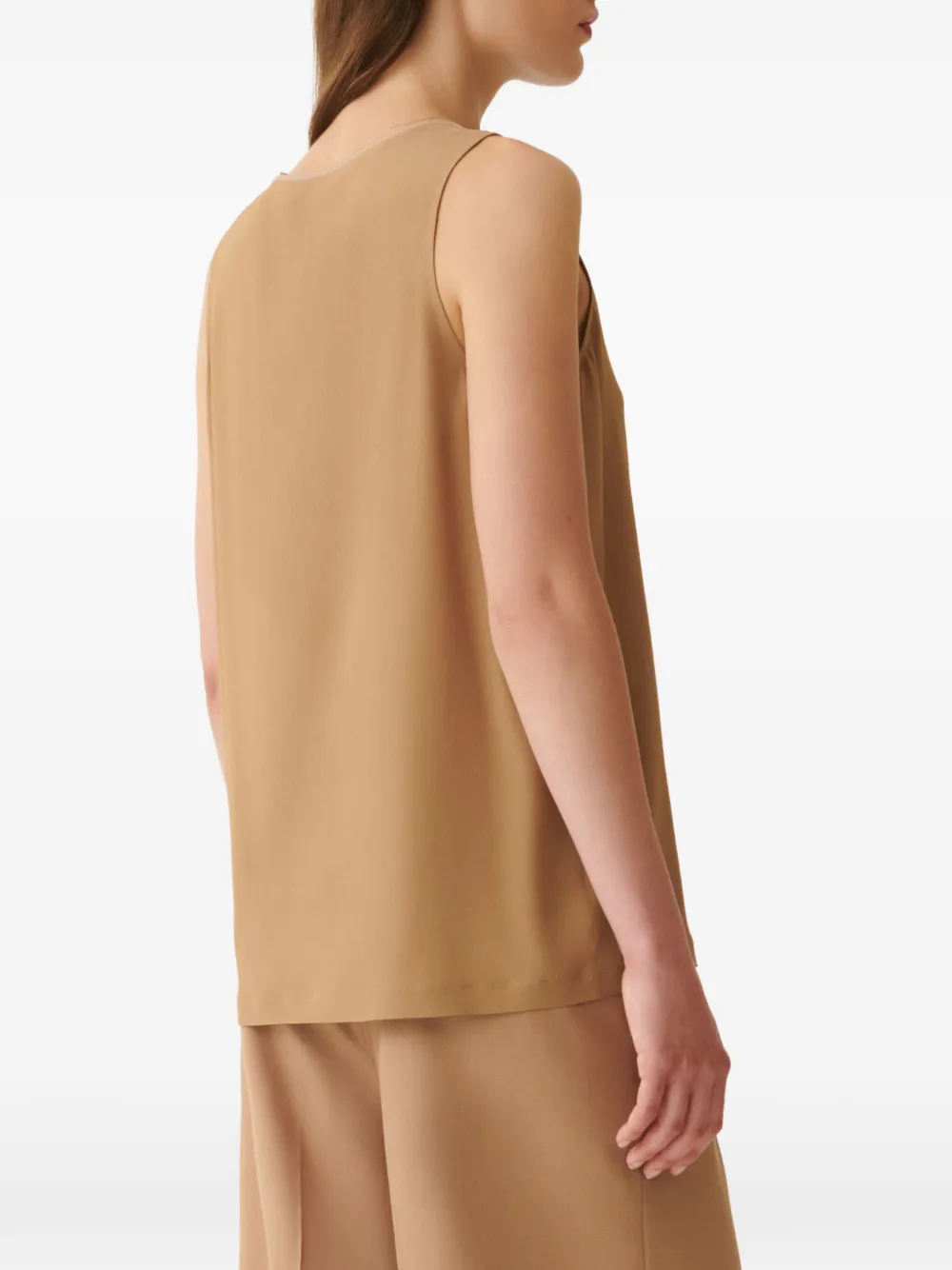 Fabiana Filippi Top met V-hals Beige