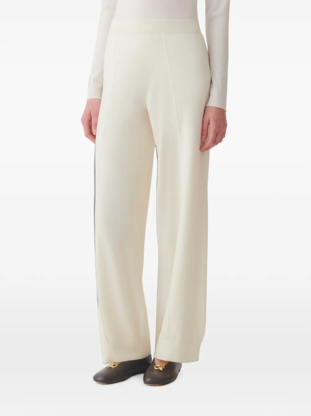 Fabiana Filippi Broek met naaddetail Wit