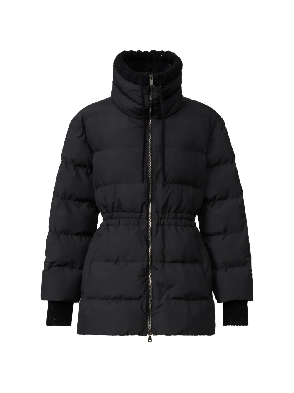 Fabiana Filippi quilted drawstring coat - Nero