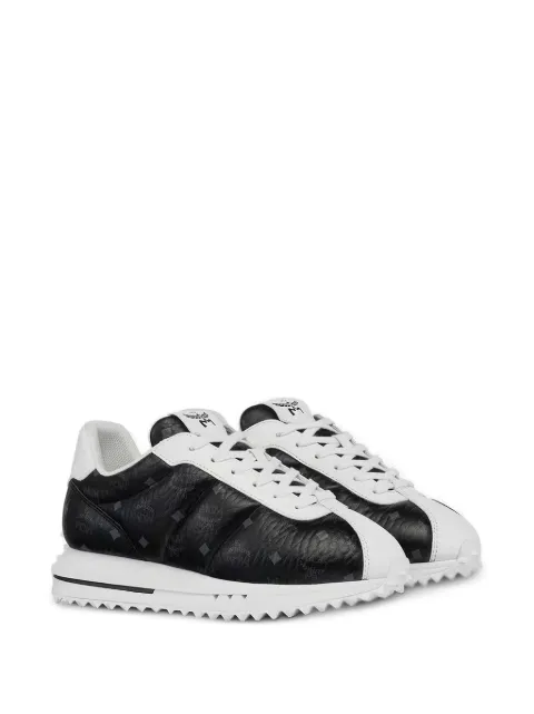 MCM Visetos-print panelled sneakers