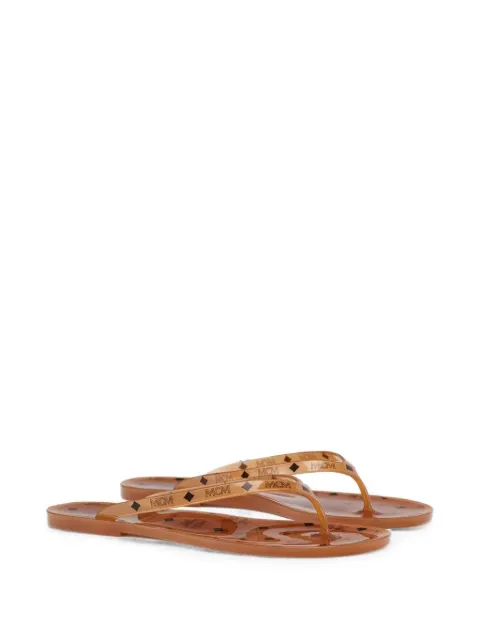 MCM chanclas con estampado Visetos