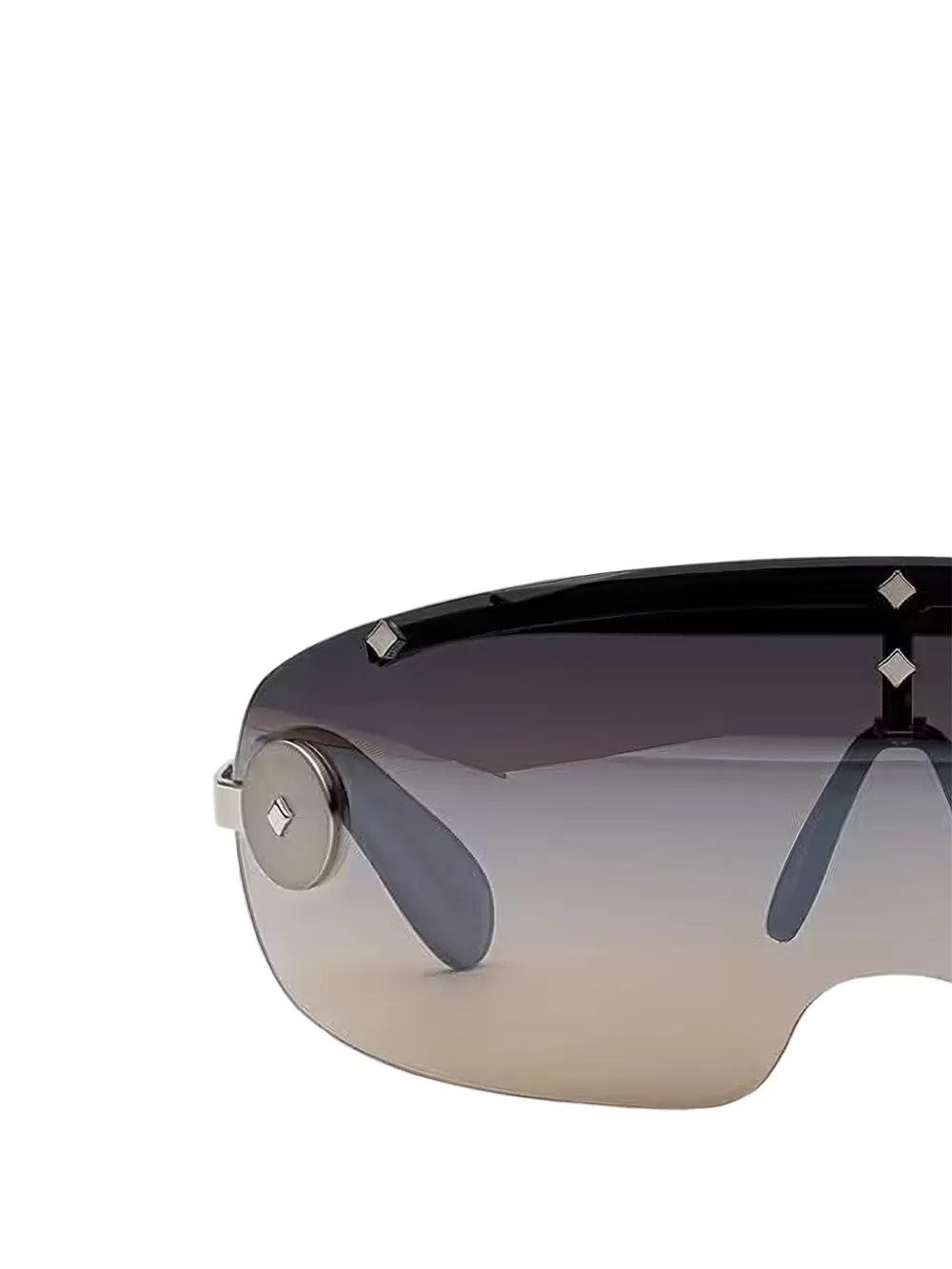 MCM Zonnebril verfraaid met studs Zwart