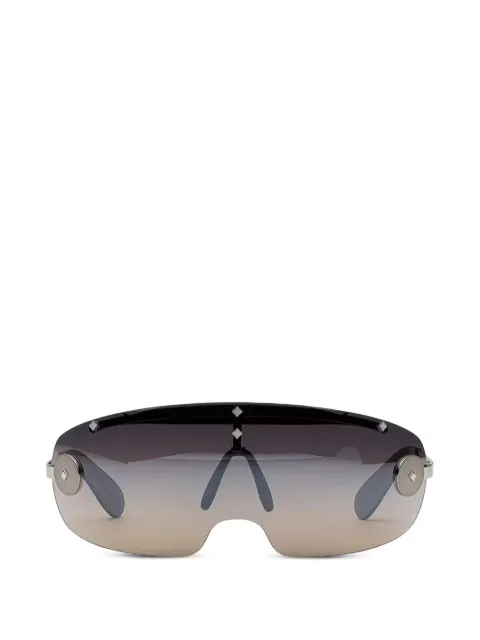 MCM shield-frame stud-embellished sunglasses