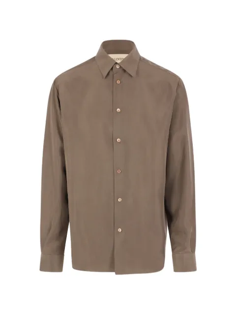 Valentino Garavani silk long-sleeve shirt