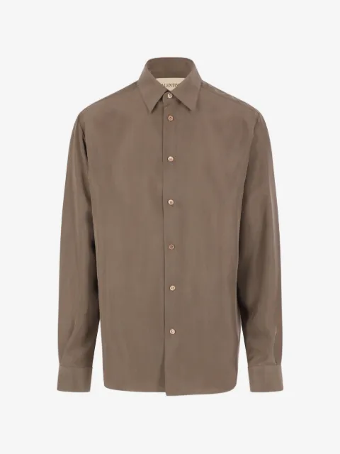 Valentino Garavani silk long-sleeve shirt
