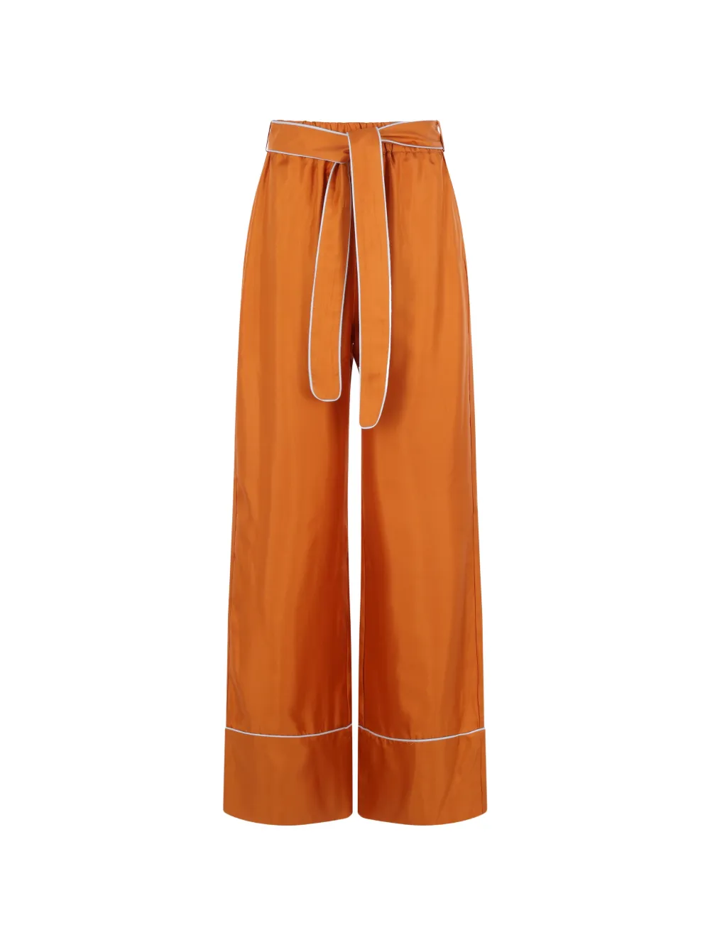 Raquel Diniz piping-detail belted palazzo pants