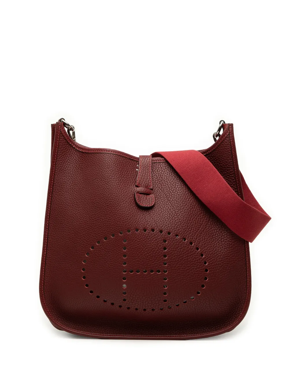 Hermès Pre-Owned 2002 Togo Evelyne I 33 crossbody bag - Rosso