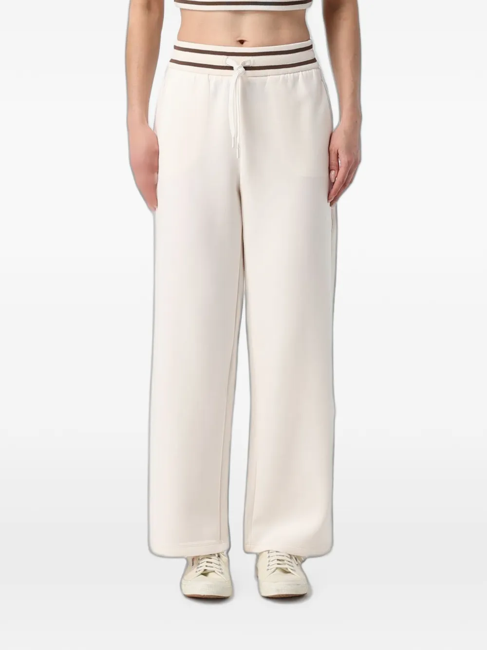 Emporio Armani drawstring-waistband track pants - Weiß