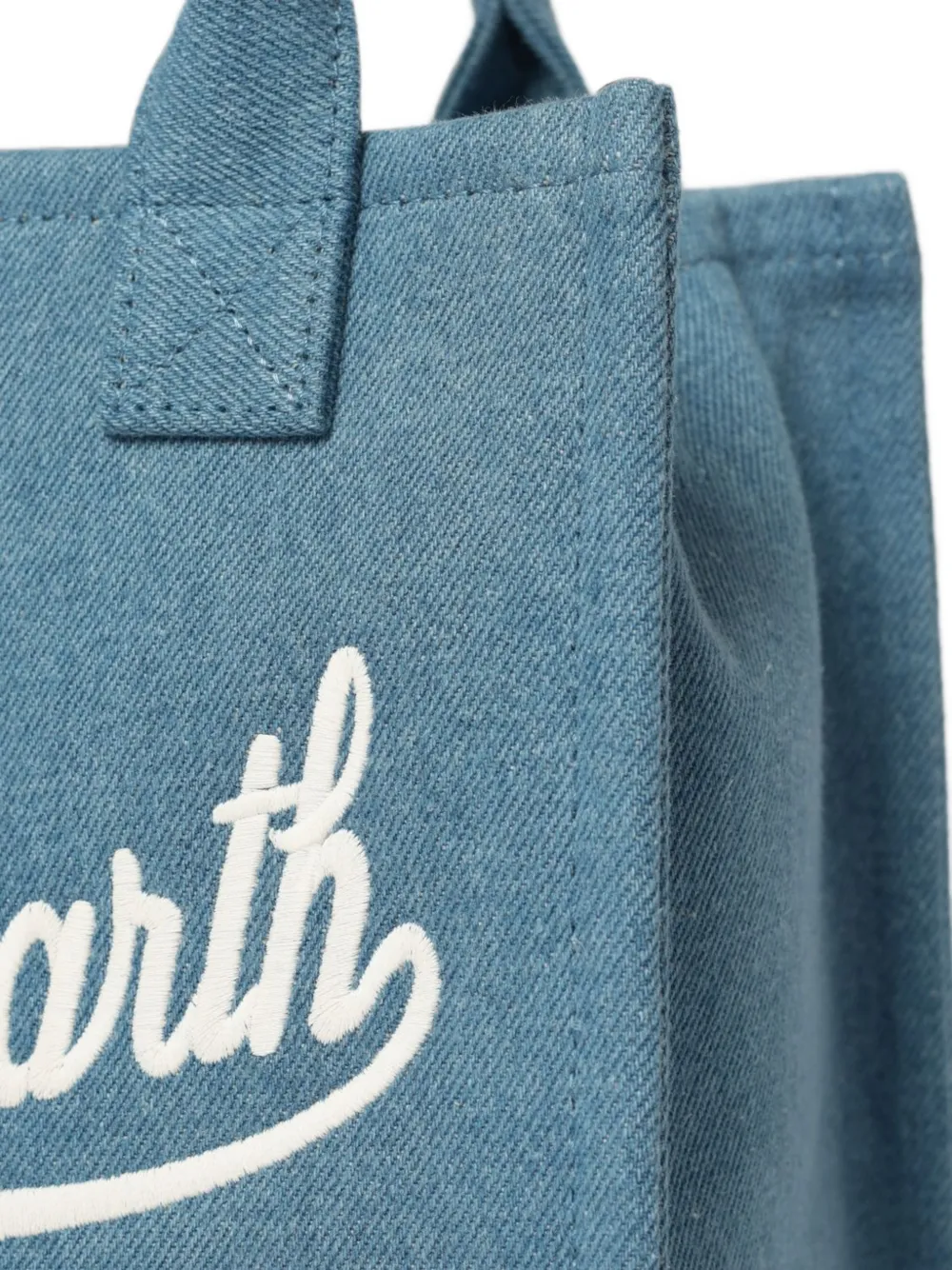 MC2 Saint Barth Vanity shopper met geborduurd logo Blauw