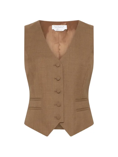 Gabriela Hearst Coleridge vest med knaplukning