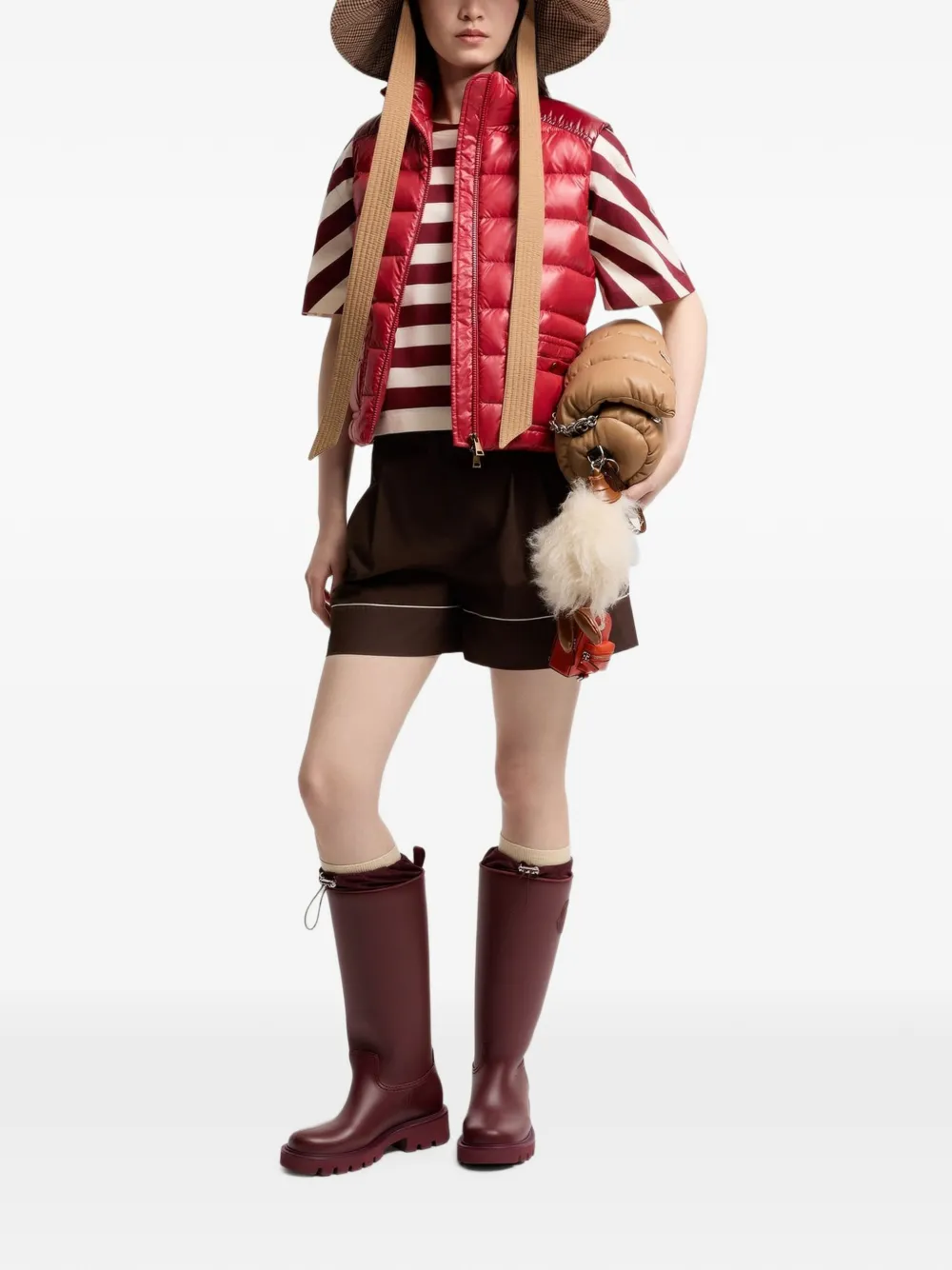 Moncler Frelon bodywarmer Rood