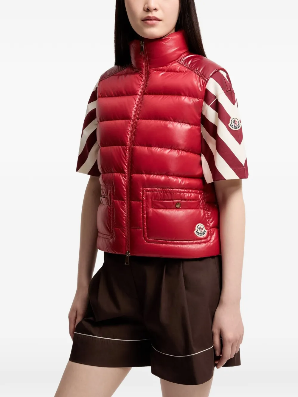 Moncler Frelon bodywarmer Rood