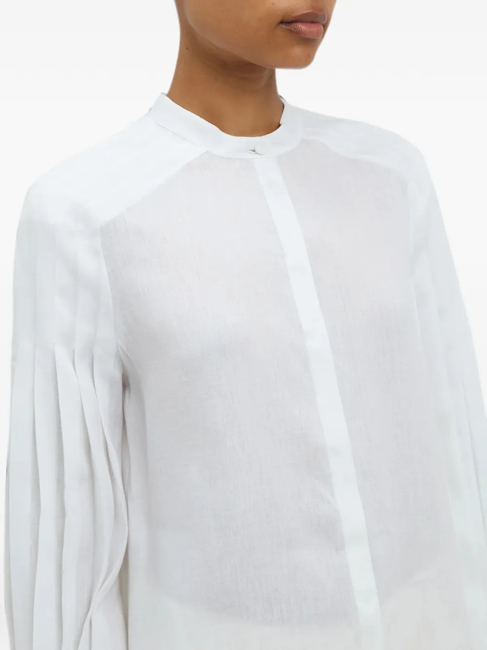 Gabriela Hearst Laetitia Shirt in White, view 5