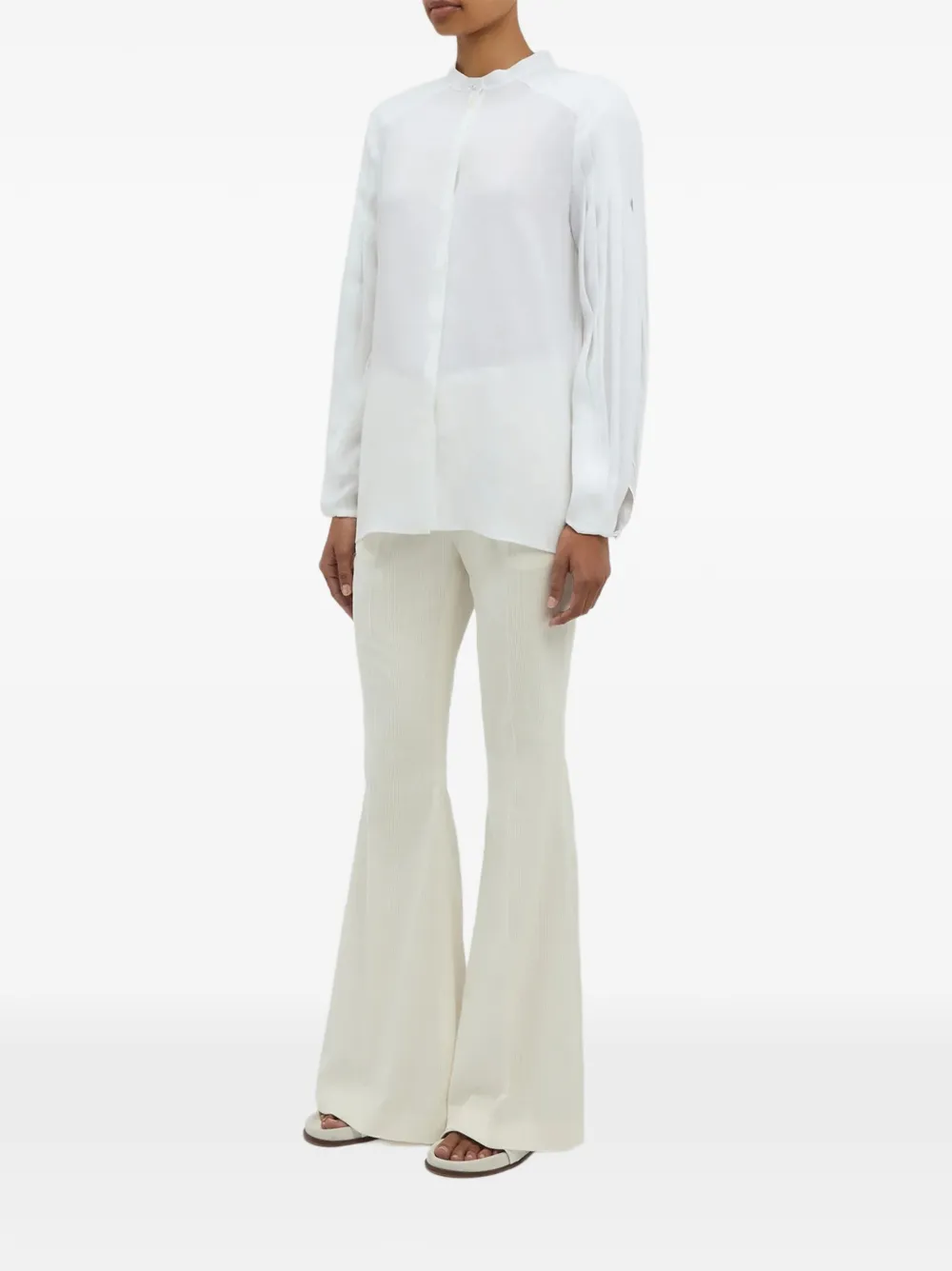 Gabriela Hearst Laetitia Shirt in White, view 3