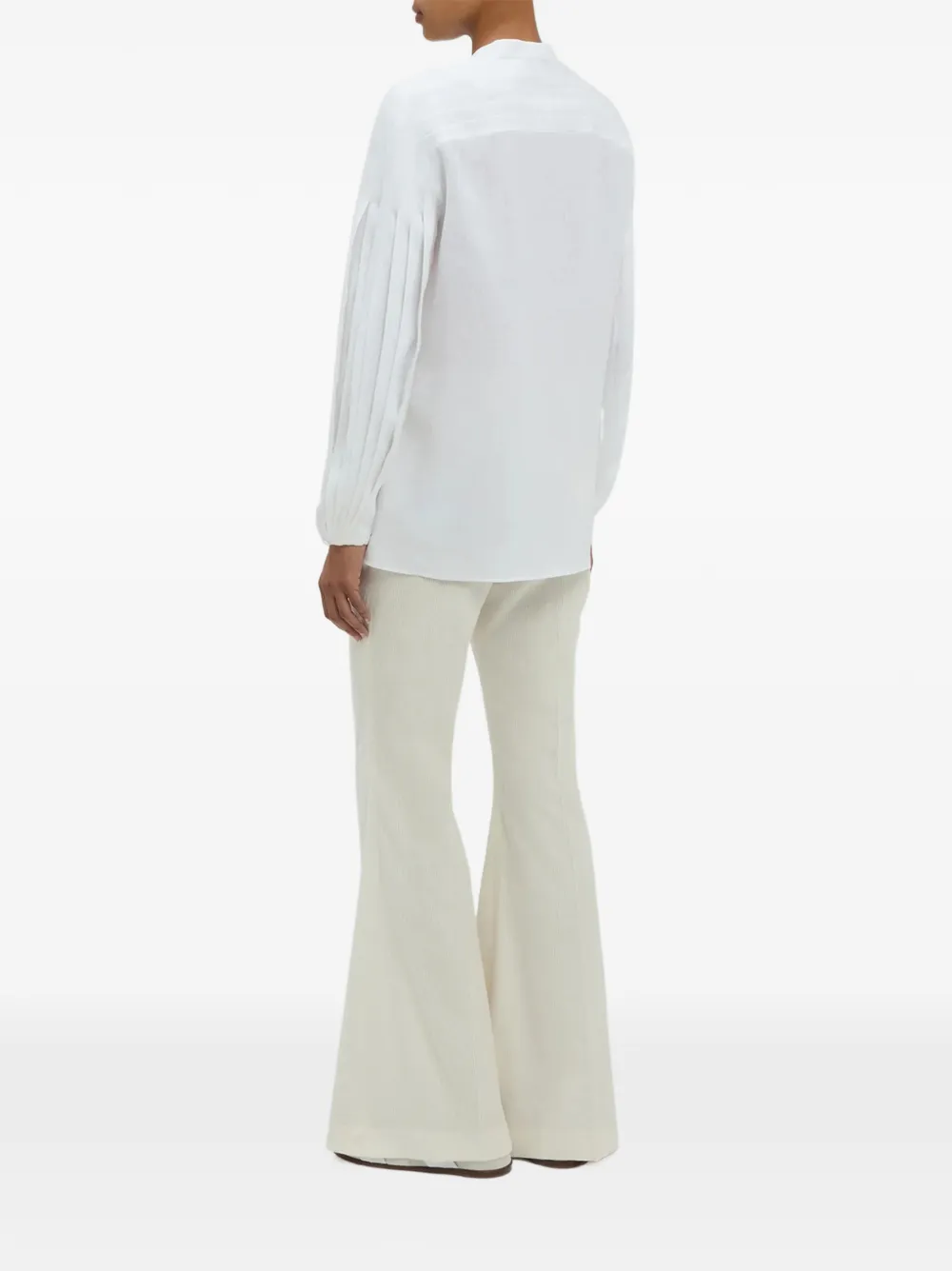 Gabriela Hearst Laetitia Shirt in White, view 4