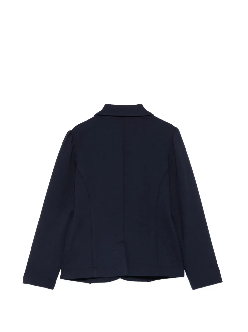 Monnalisa Jack met geborduurde logo en dubbele rij knopen Blauw