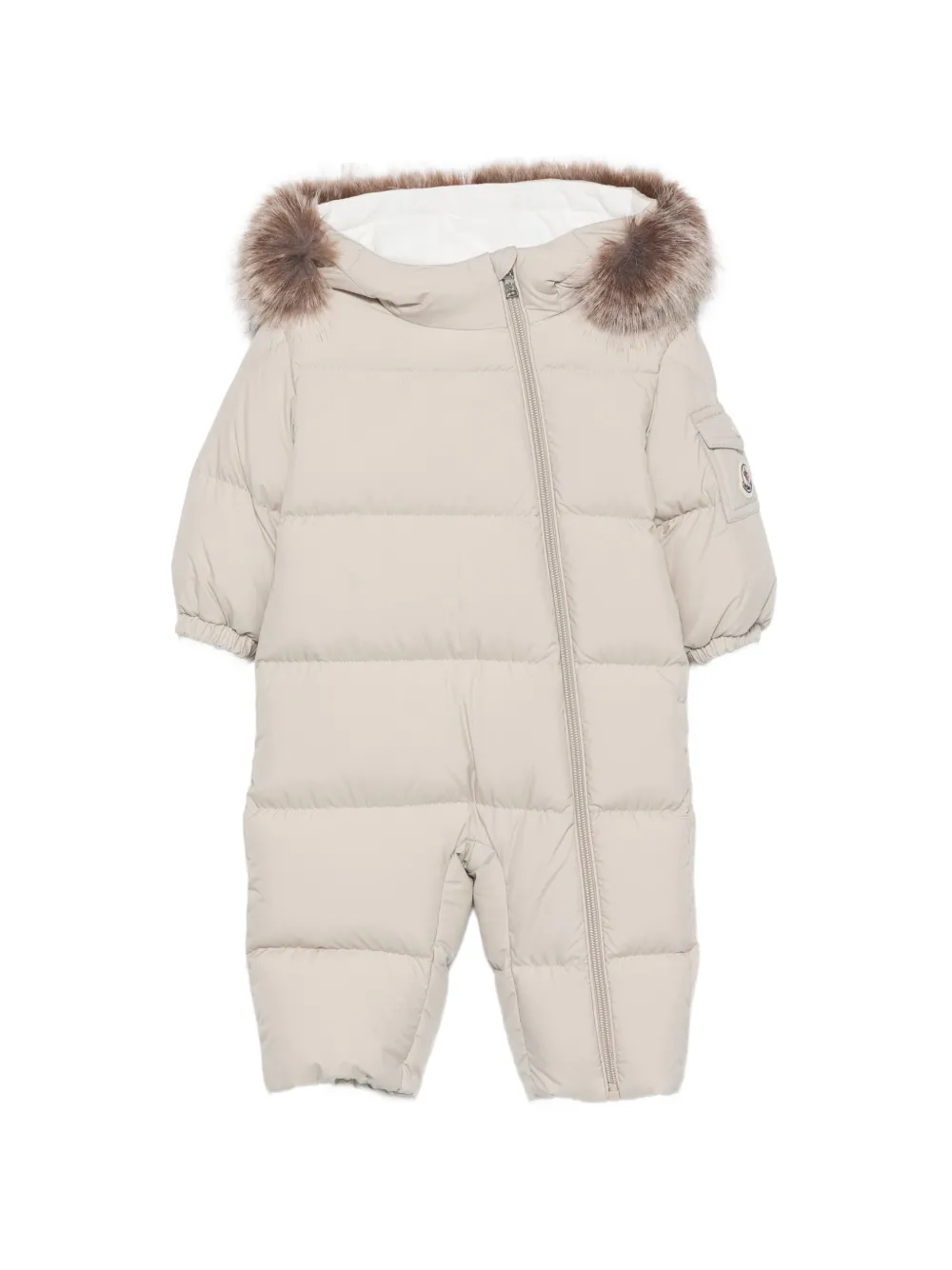 Moncler Enfant combinaison de ski matelassée Yorick - Tons neutres Moncler Enfant combinaison de ski matelassée Yorick - Tons neutres