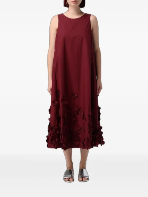 MeimeiJ flower-appliqué sleeveless midi dress