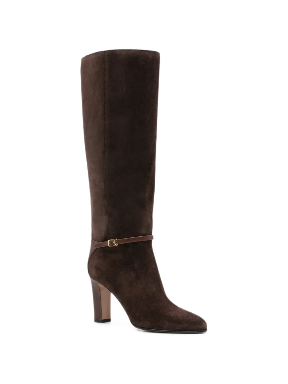 Valentino Garavani Pattie VLogo Signature buckled boots Bruin