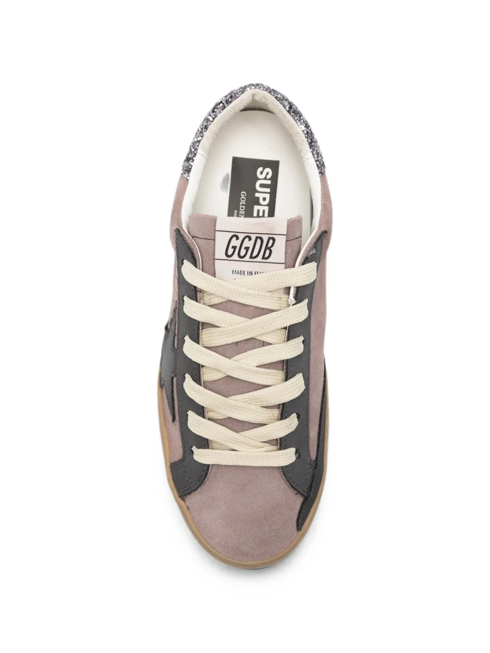 Golden Goose Super-Star glitter-detail sneakers Paars