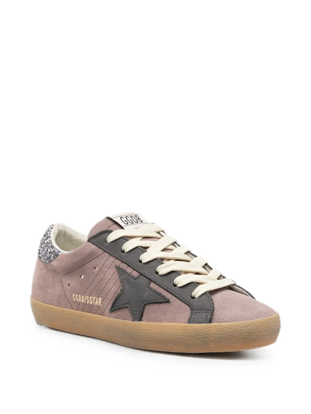 Golden Goose Super-Star glitter-detail sneakers Paars