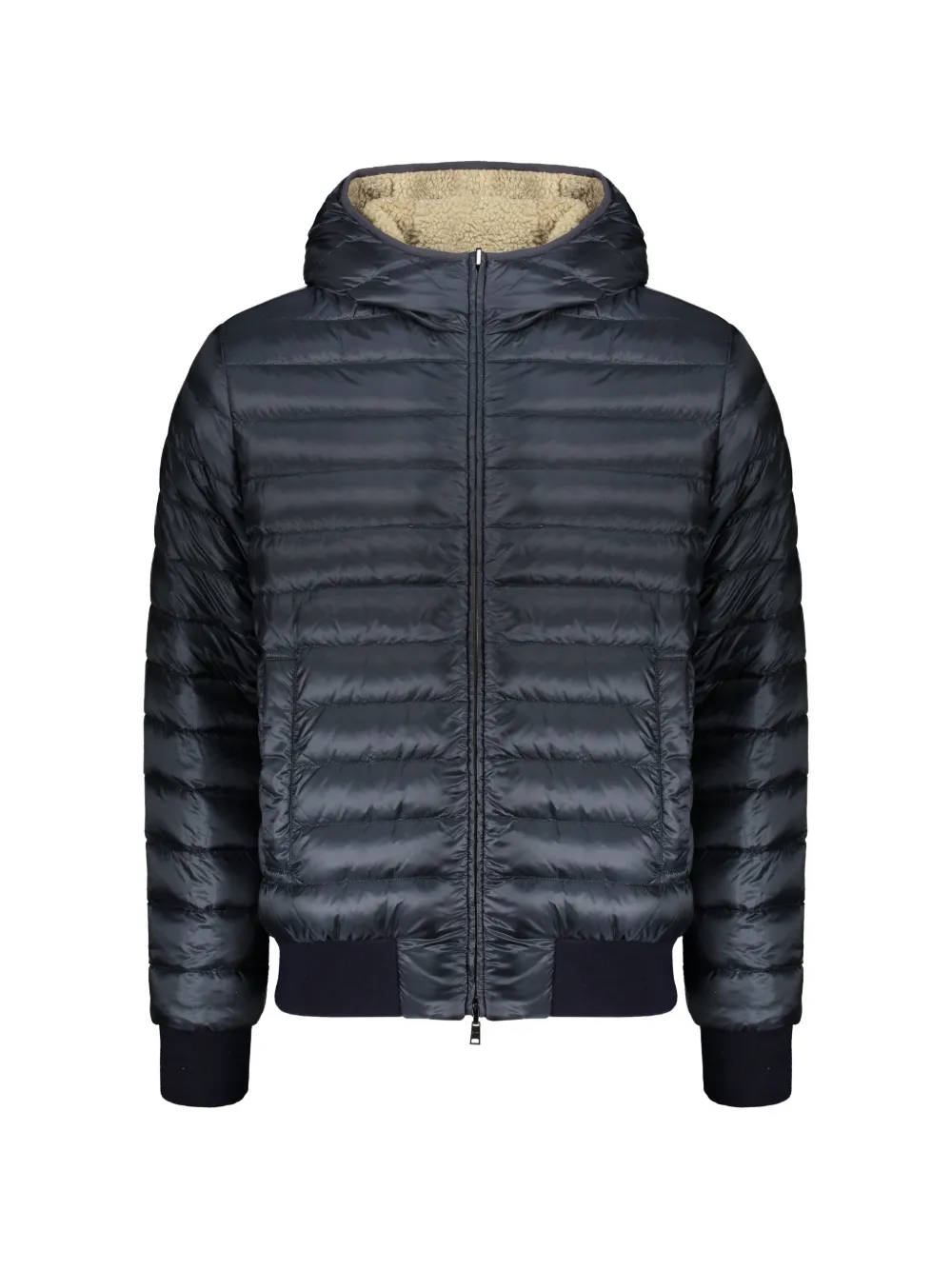 Herno Omkeerbaar donsjack van imitatielamswol Beige