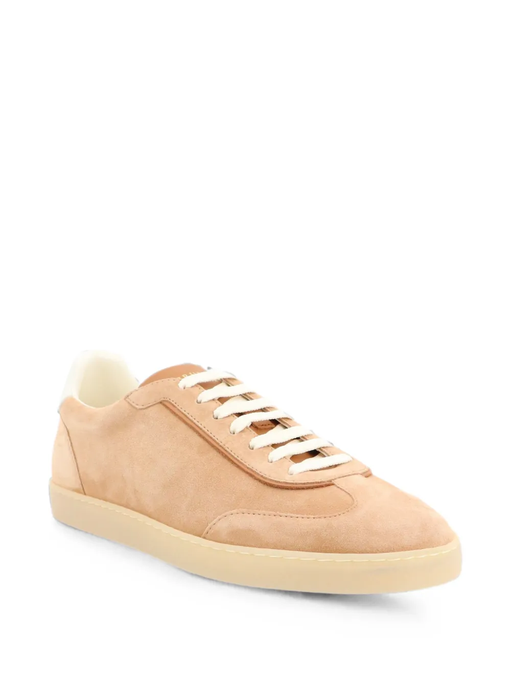 Brunello Cucinelli suede panelled sneakers Beige