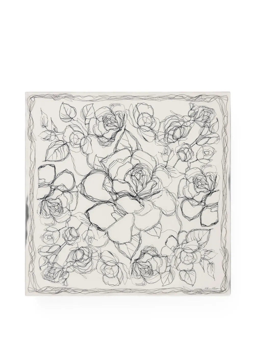 Fabiana Filippi floral-print scarf - Bianco