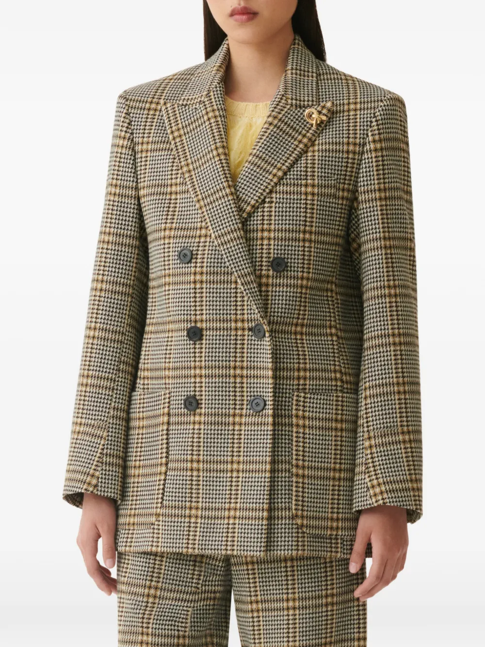 Fabiana Filippi Geruite blazer Grijs