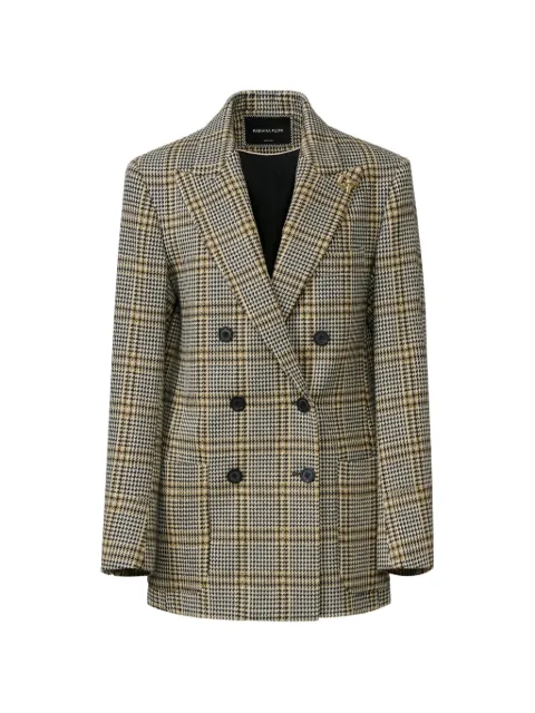 Fabiana Filippi blazer con doble botonadura y motivo de cuadros