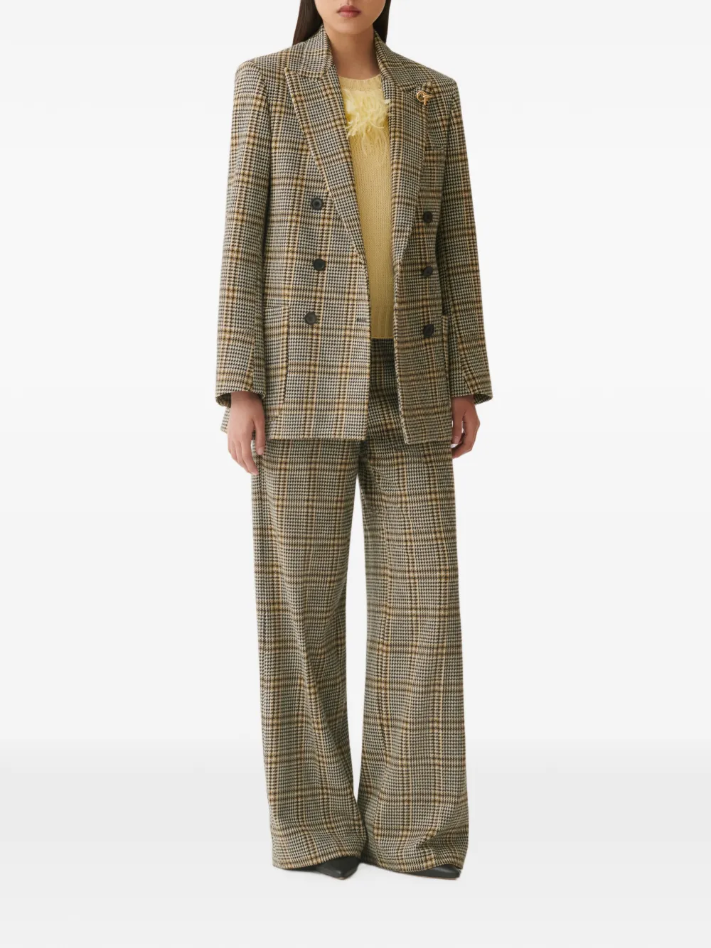 Fabiana Filippi Geruite blazer Grijs
