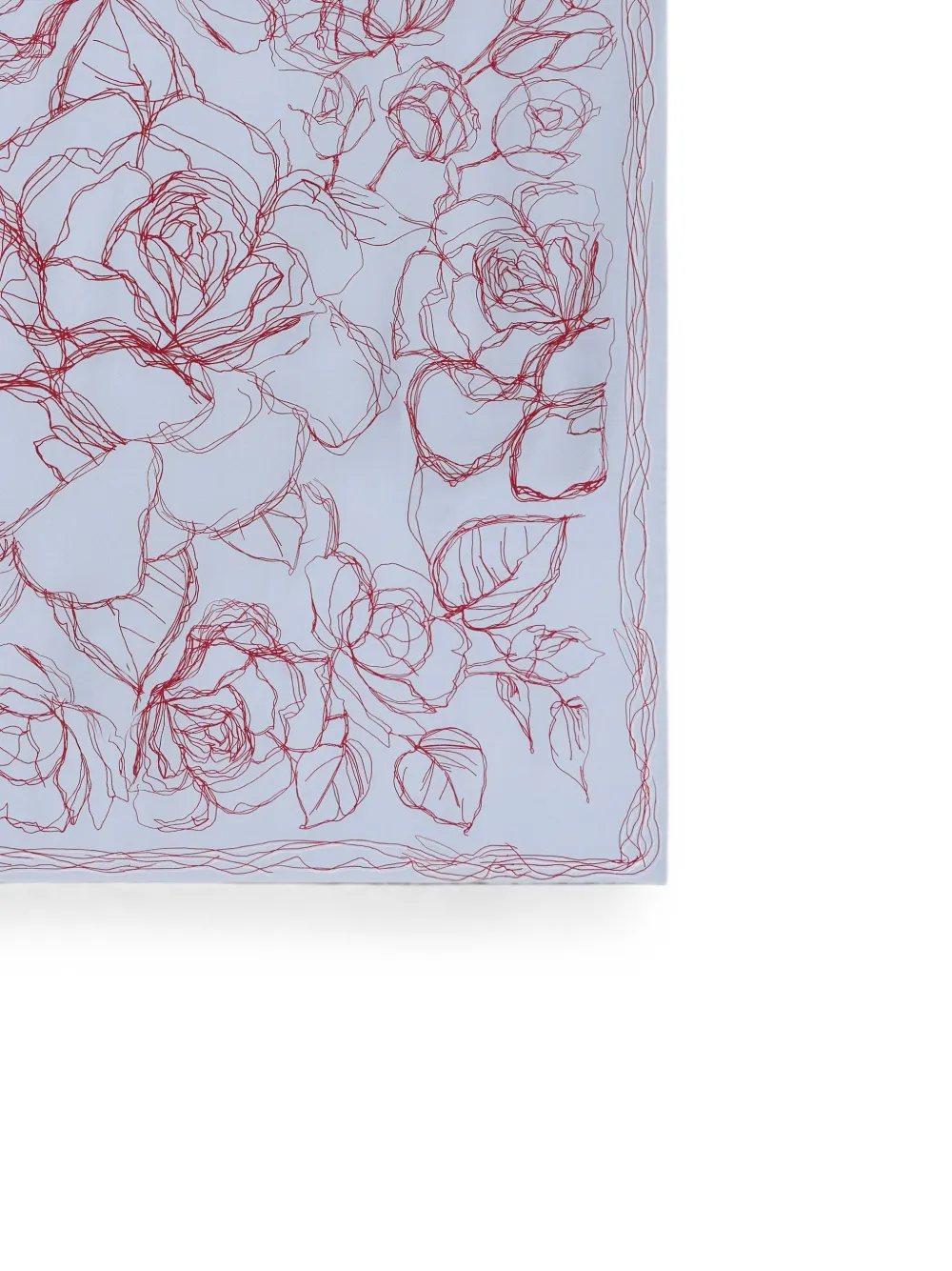 Fabiana Filippi Sjaal met bloemenprint Blauw