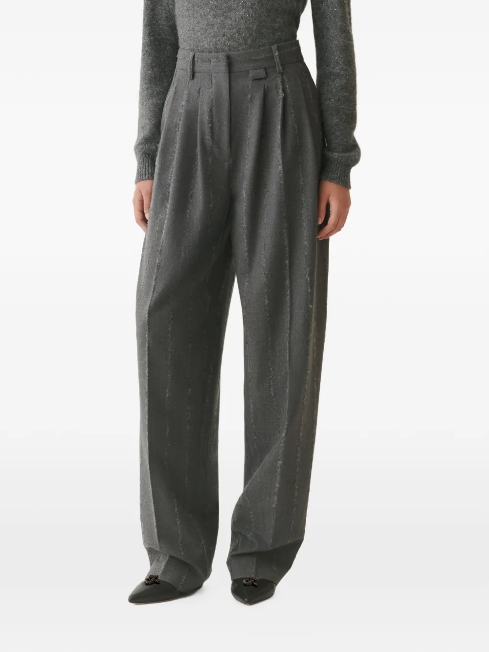 Fabiana Filippi Broek met krijtstreep Grijs